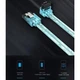 Кабель для передачи данных SATA 3.0 7pin F/F 0.5m L Blue Vention - изображение 4