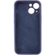 Чохол Silicone Premium case з захистом камери для iPhone 14 Plus та iPhone 15 Plus Full Camera Protective dark blue 9880 - изображение 2