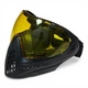 Маска пейнтбольная FMA F1 Paintball с одинарным стеклом - Black/Yellow - изображение 1
