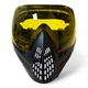Маска пейнтбольная FMA F1 Paintball с одинарным стеклом - Black/Yellow - изображение 2