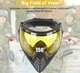 Маска пейнтбольная FMA F1 Paintball с одинарным стеклом - Black/Yellow - изображение 8