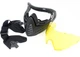 Маска пейнтбольная FMA F1 Paintball с одинарным стеклом - Black/Yellow - изображение 9