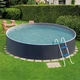 Сборный каркасный морозостойкий бассейн (Ø5,0м \ 24000л \ h=1,2м) Mountfield Azuro Graphite Чешский - изображение 1