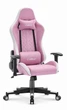 Ігрове крісло Cabro C508 Pink White тканина - изображение 1