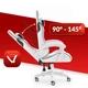 Геймерське крісло Hell's Chair HC-1007 White Black - изображение 9