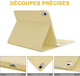Чехол-клавиатура JADEMALL для iPad 10 (10.9", 2022, A2696/A2757/A2777), Bluetooth, QWERTZU, съемная, желтый - изображение 7