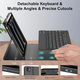 Чехол JADEMALL для iPad Pro 11 дюймов с клавиатурой (M4) 2024 - Беспроводной съемный чехол-клавиатура QWERTZ - изображение 4
