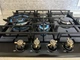 Варочная поверхность газовая Luxor 650 Emaille Turbo Wok Italy KUP + круглая подставка Wok в подарок, черный - изображение 9