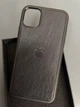 Чохол Pugach TPU+натуральна шкіра козлик тиснення яблуко iPhone 13 Pro чорний - зображення 3