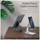 Подставка для планшета и телефона Knight Foldable Desk Mobile Phone Holder Stand (Alloy) Black Essager (EZJZM-QS01) - изображение 7
