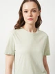 Футболка хлопковая женская ONLY 15371907 L Green Lily (5715870299588) - изображение 4