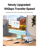Док-станция 11-in-1 UGREEN CM841 для Mac Mini (M4 M4 Pro) M.2 NVMe SSD 8Tb MAX 10Gbps Порты USB-A и USB-C SD и TF 170 МБ/с USB-разветвитель (65487) - изображение 8