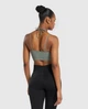 Спортивный топ для фитнеса женский Gymshark 194782 S Хаки (2200005144336) - изображение 4