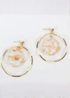 Серьги женские круги с медальенами Fashion Jewelry Золотистые 21374 - изображение 5