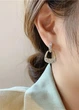 Серьги женские трапеции со стразами Fashion Jewelry Золотистые 21382 - изображение 2