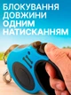 Поводок рулетка для собак 5м поводок для собак маленьких и средних пород весом до 15 кг Чёрно-Синий - изображение 2