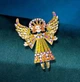 Брошка Fashion Jewerly Берегиня в українському стилі для декору одягу, різнокольорова (SVS) - зображення 1