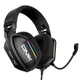 Геймерські дротові навушники Onikuma X-12 Pro з мікрофоном та RGB підсвіткою, ігрова гарнітура для ПК - зображення 1