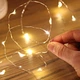 Гирлянда Роса 20 метров 200 LED теплый белый светодиодная для украшения интерьера и праздников модель AD-50537 - изображение 5
