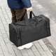 Сумка дорожная спортивная Fat Black на 60 л, черная, Оксфорд 1000Д, с резиновыми ножками (63х32х30 см) - изображение 1
