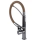 Смеситель для кухни TOPAZ MODERNO TMD-8817-H23-BG Brushed Gold однорычажный латунный высокий поворотный излив 360° для мойки - изображение 2