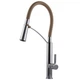 Смеситель для кухни TOPAZ MODERNO TMD-8817-H23-BG Brushed Gold однорычажный латунный высокий поворотный излив 360° для мойки - изображение 6