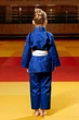 Синє дитяче кимоно для дівчаток, дзюдо, TM BUDOGI серія BEGINNER, зріст 110 см, щільність 350 гр/м.кв. - зображення 7