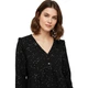 Жіноча блуза Only Luca Fr бавовняна елегантна чорна XS 15240227 BLACK (XS) - изображение 3