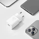 Мережевий зарядний пристрій Baseus Super Si Quick Charger 1C 20W EU білий CCSUP-B02 - изображение 6