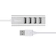 USB-хаб HOCO HB1 4USB Line machine Silver (6957531038146) - зображення 3