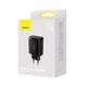 Мережевий зарядний пристрій Baseus Compact Charger 3-USB 17W EU чорний CCXJ020101 - изображение 2