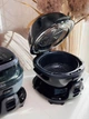 Умная смарт аэрофритюрница мультипечь электропечь Smart BC-140ZP Серая мощная 4000Вт 4000W огромная 10 литров 10л с функцией вращения 18 программ автоматическая без масла сенсорная духовка для дома кухни гриль выпечка жарка диетическая еда таймер - изображение 8