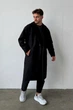 Чоловіче Довге Пальто Демісезонне Without 26 S/M Black - изображение 2