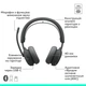 Навушники Logitech Zone Wireless 2 ES для Business Graphite TEAMS version with receiver (981-001493) - зображення 10
