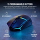 Игровая беспроводная мышь Corsair NIGHTSABRE RGB / Bluetooth / Радиоканал / 26000 DPI / 8 кнопок / RGB подсветка / Инерционное 4Д колесо / Черная (CH-931B011) Б/В k1 - изображение 8