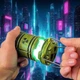 Ліхтар Сталкера лампа у вигляді ядерного реактора S.T.A.L.K.E.R 12см із зеленим світлом, розсувний корпус, ручка, на батарейках ST12 - зображення 3