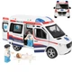Машинка Швидка допомога з фігурками медиків Star Toys інерційна зі світлом, звуком і дверима, що відкриваються 2408C - зображення 1