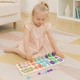 Деревянный сортер с цифрами и кольцами Star Toys 40см развивающая доска с фигурами 75 предметов C74617 - изображение 8