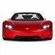 Металлическая машинка Автопром Tesla Roadster 1:24 красная инерционная со светом и звуком, открываются двери AP7729-2 - изображение 3