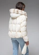 Жіночий пуховик зимовий з натуральним мехом до –20°C Viva Wear 8822 S молочний 8822-1 - зображення 2