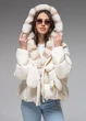 Жіночий пуховик зимовий з натуральним мехом до –20°C Viva Wear 8822 S молочний 8822-1 - зображення 3
