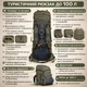 Туристический рюкзак Tramp Thor; 90+10л; Олива; Трекинговый экспедиционный рюкзак UTRP-054 - изображение 6