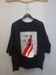 Женский свитшот oversize с вышивкой и боковыми карманами Катерина Modna KAZKA MKNK2356 - 38/40, Чорний - изображение 2