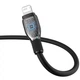 USB кабель для iPhone на Lightning Baseus Pudding Series Fast Charging (1,2 m, 2.4 A, 480 Mbps) Black - зображення 3