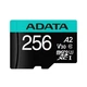 Карта пам'яті microSDXC (UHS-1 U3) A-DATA Premier Pro 256Gb Class 10 V30S A2 (R-100Mb/s W85Mb/s) (adapter SD) (AUSDX256GUI3V30SA2-RA1) (21363) - изображение 3