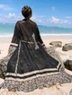 Туника пляжная женская длинная 20278 2XL Черный с золотистым - изображение 3