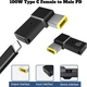 Переходник STLab USB-C Female to DC Male Jack Square Mouth для Lenovo 10x6mm PD 100W Black [152524] - изображение 3