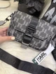 Сумка через плече Karl Lagerfeld Monogram чорна, чоловіча барсетка месенджер Karl Lagerfeld, кросбоді 20×13×6,5 см - зображення 2