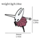 Брошь металлическая Hollow Knight с эмалью 33mm шпилька (Тип2) Black-pink - изображение 2