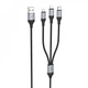 Мультикабель 3 в 1 Lightning + Micro USB + Type-C 2A 1м Hoco X102 (787904) - изображение 1
